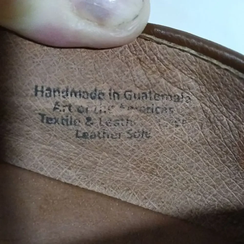 Teysha handmade knit weave embroidered loafer sz 7